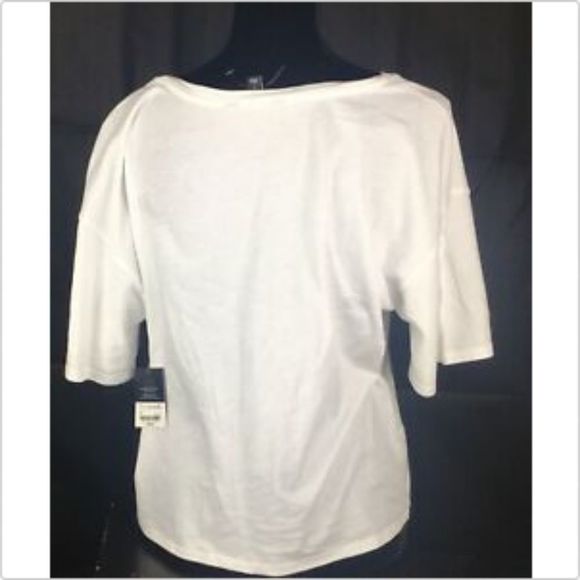 Project Runway White Top bonjour boy! Large Size - Picture 2 of 3